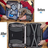 Gonex Large Packing Cubes, Double Sided Travel Suitcase Organizer 3 pcs Black