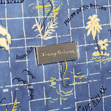Tommy Bahama Carry On Hardside Luggage Spinner Suitcase, Navy Map Print