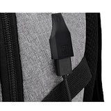 ABage Unisex School Backpack Lightweight Travel Backpacks with USB Charging Port, Black