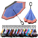 Spar. Saa Double Layer Inverted Umbrella With C-Shaped Handle, Anti-Uv Waterproof Windproof
