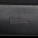 Perry Ellis Men'S Tribute Carry On/Check In Spinner Luggage Set, Black