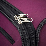 American Tourister Pop Max 3 Piece Luggage Spinner Set 29 Inch, 25 Inch, 21 Inch Berry (115358-1944) Bundle with Luggage Accessory Kit (Neck Pillow, Notepad, Passport Case, Ear Plugs (6 Items))