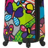 Mia Toro Italy M By Mia Toro-Butterflies Hardside Spinner Luggage 3 Piece Set