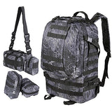 Aw Black Pythons Grain Waterproof Camping Bag 23X19X5.5" Backpack Military Tactical Travel Hike