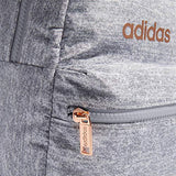 adidas Women's Linear 2 Mini Backpack Small Travel Bag, Jersey Grey/Rose Gold/Onix Grey, One Size