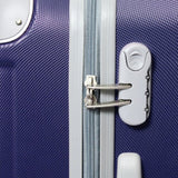 Dejuno Neato 3-Piece Hardside Spinner Combination Lock Luggage Set, Navy