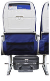 BoardingBlue Rolling Personal Item Luggage Under Seat for the Airlines of American, Frontier, Spirit (Brown)