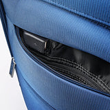 Samsonite Flexis Expandable Softside Carry On Luggage with Spinner Wheels, 20 Inch, Carbon Blue