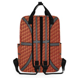Backpack Basketball Texture Laptop Bag 14 Inch Lightweight for Men/Women
