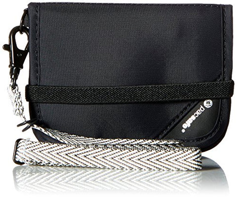 Pacsafe Rfidsafe V50 Anti-Theft Rfid Blocking Compact Wallet, Black
