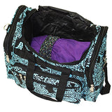 Luggage 19" Duffle Bag, Black Blue Paisley, One Size