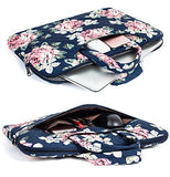 Leaper Floral Laptop Bag Messenger Bag Shoulder Bag Case Sleeve for 14 Inch 15 Inch Laptop