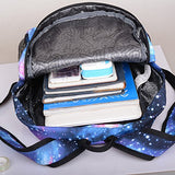 Unisex Teen Boys Girls Fashion Luminous Galaxy Personalized Backpack Teenagers School Bags Canvas