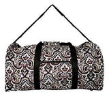 21 in Print Duffle, Overnight, Carry on Bag with Outside Pocket and Shoulder Strap (Personalized