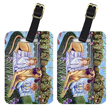 Caroline's Treasures 7507BT Angels with Great Dane Luggage Tags Pair of 2, Large, multicolor