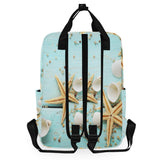 Backpack Marine Starfish Seashells Laptop Bag 14 Inch Lightweight for Men/Women