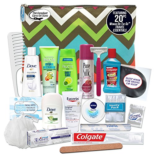 Convenience Kits Women’S Premium 20-Piece Necessities Travel Kit