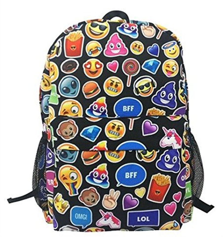 Top Trenz Emoji Backpack-Bff, Omg, Lol