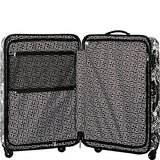 Isaac Mizrahi Boldon 29" Hardside Checked Spinner Luggage (Black White)