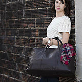 Canyon Outback Falls Canyon 22-Inch Leather Cabin Duffel Bag, Black, One Size