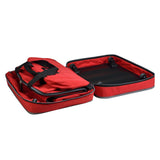 Biaggi Zipsak Micro Fold Spinner Carry-On Suitcase - 22-Inch Luggage - As Seen on Shark Tank - Red
