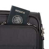 Cloe Checked Large 28 inch Luggage with 360º-spinner wheels in Black Color