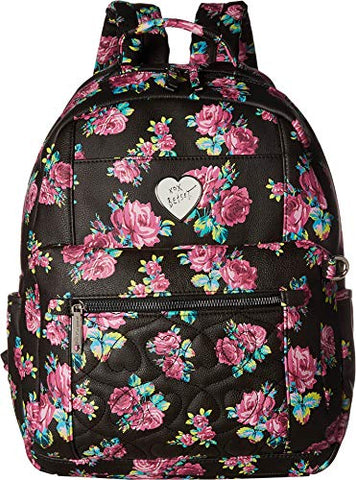 Betsey Johnson Women's Backpack with Pouch Floral One Size