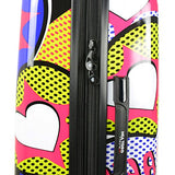 Mia Toro Italy Amore Hardside 28 Inch Spinner Luggage, Multi