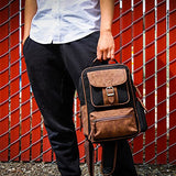 OCT17 Men Chest Shoulder Sling Backpack Cross body Canvas Messenger Outdoor Travel Daypack