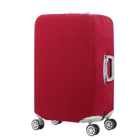 Travel Luggage Cover Suitcase Protector Fits 18-32 Inch Trolley Luggage Cover (Wine red, S)