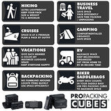 PRO Packing Cubes for Travel - Luggage Organizer Bags, Accessories - Ultralight