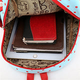 Samber Baby Girl Wave Point Pattern Backpacks Cute Animal Cartoon Schoolbag