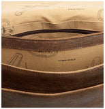 Hidesign By Scully Aerosquadron Brief Laptop Satchel Brief,Walnut,One Size