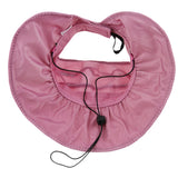 Girls Boys Floppy Packable Sun Hat Baby Kids Adjustable Big Brim Anti-UV Sun Protection Bucket Hat (Purple Pink)