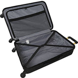 Anne Klein Aurora 3 Piece Hardside Spinner Luggage Set, Black