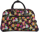 World Traveler 21-Inch Carry-On Rolling Duffel Bag, Multi Owl