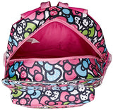 Hello Kitty Girls' Glitter 16 Inch Backpack, Pink