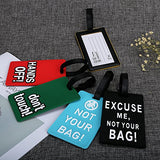 Cy Bag Luggage Tags,5 Pc Silicone Cartoon Letters Design Luggage Bag Tag Set