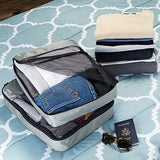 Amazonbasics 4-Piece Packing Cube Set - Large, Gray