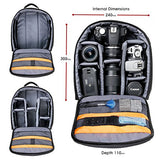 DURAGADGET Chic Stylish Classic Baby Diaper Changing Rucksack Bag in Black/Orange - with