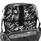 J World New York Boys' Clear Transparent Backpack, Script, One Size