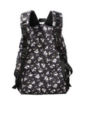 Victoria 's Secret PINK Campus Backpack Black Floral Zipper Bag