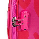 Cloe by Agatha Ruiz de la Prada Checked Medium 24" inch Luggage with 360º-spinner wheels in Magenta Color