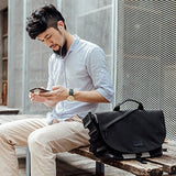 NewBring Messenger Bag for Men and Women Crossbody Water Resistant with Water Bottle Pocket