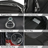 Travel Laptop Backpack,17.3 Tsa Durable College School Computer Bag W/ Usb Charging