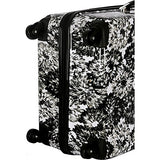 Isaac Mizrahi Boldon 26" Hardside Checked Spinner Luggage (Black White)