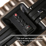 Luggage by LANZZO Aluminum Travel Suitcase Magnesium Alloy with Spinner Wheels Hardshell TSA Lock Approved