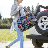 Vera Bradley Iconic Deluxe Weekender Travel Bag, Signature Cotton, Butterfly Flutter