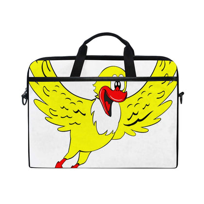 Duck 14-15 inch Laptop Case Computer Shoulder Bag Notebook Tablet Crossbody Briefcase Messenger Sleeve Handbag with Shoulder Strap Handle for Women Men Girls Boys