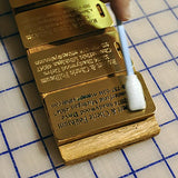 Custom Luggage Tag - Custom Engraved Brass Luggage Tag - Set Of 3 - Personalized Luggage Tag -